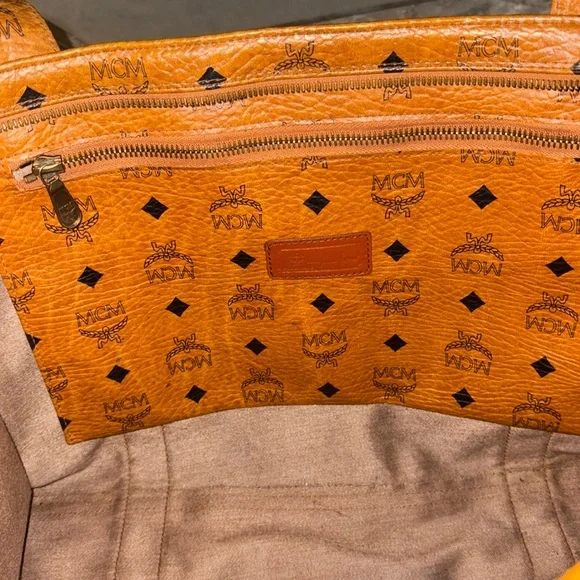 MCM Brown Monogram Tote Bag - Picture 8 of 16